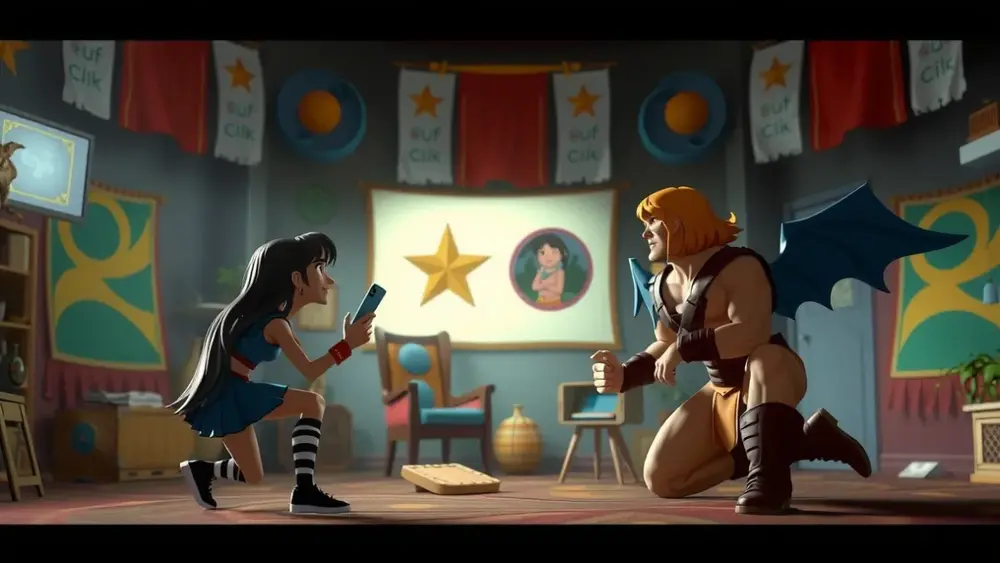 Como a animação de He-Man era produzida nos estúdios da Filmation