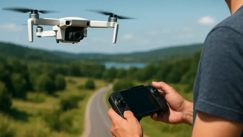 Como usam drones para gravar planos aéreos?