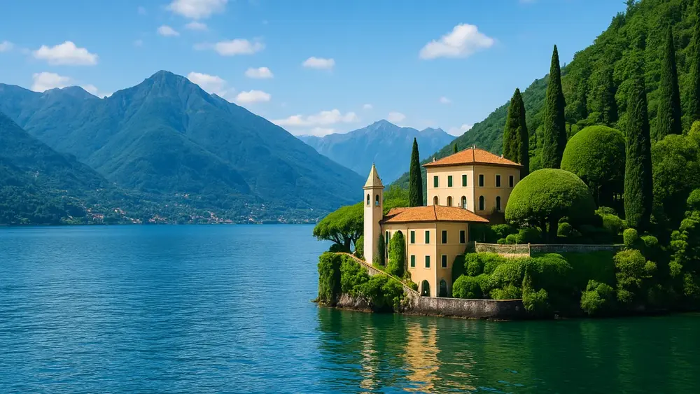 Lago italiano cenografia de Casino Royale?