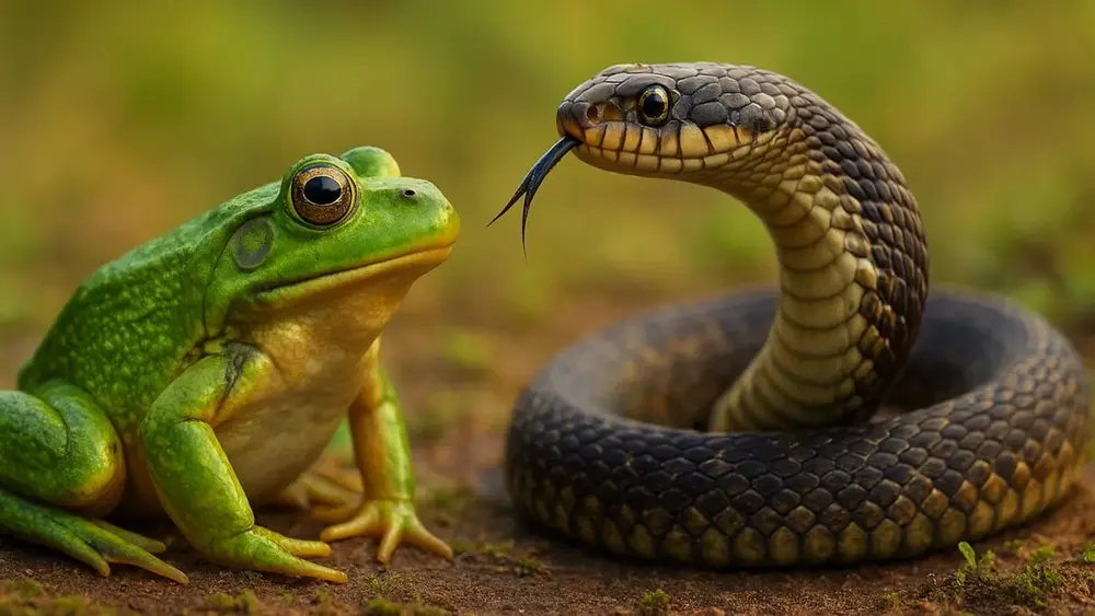 Sonhar com cobra e sapo: conflitos, cura e transição