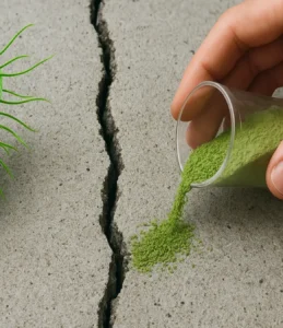 Concreto auto-regenerativo com bactérias cicatrizantes