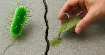 Concreto auto-regenerativo com bactérias cicatrizantes