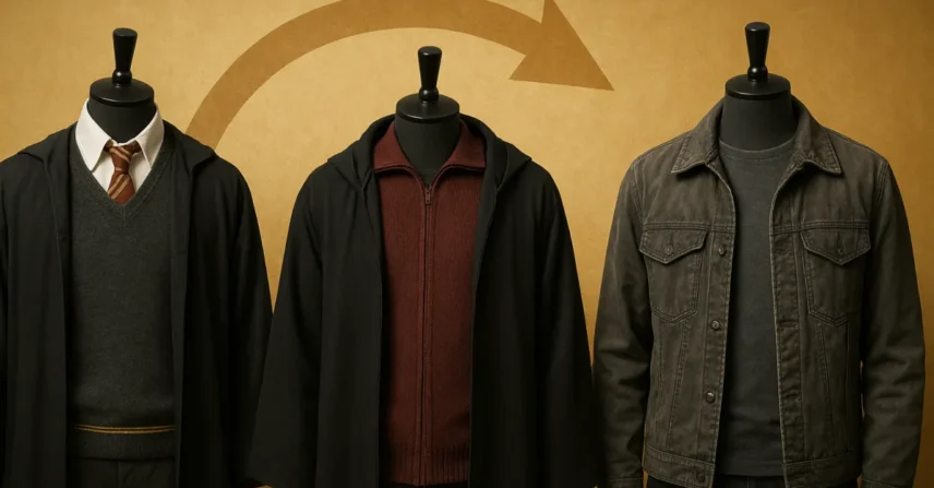 Figurino de Harry Potter mudou em cada filme?
