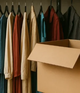 Onde são armazenados figurinos após filmagem?