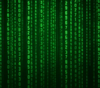 Por que Matrix mostra chuva verde código?