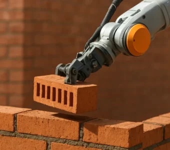 Robôs SAM para assentamento automatizado de tijolos