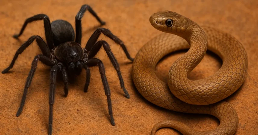 Sonhar com aranha e cobra: medos, ciclos e proteção