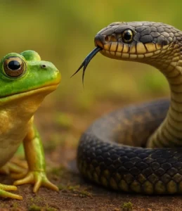 Sonhar com cobra e sapo: conflitos, cura e transição