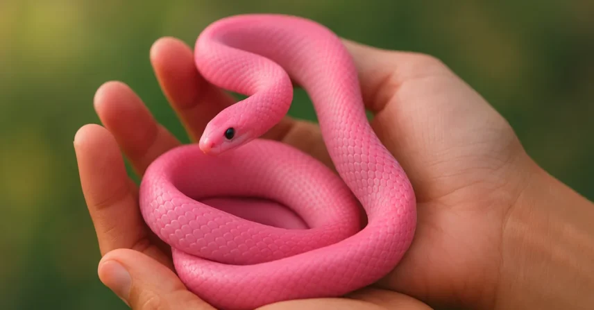 Sonhar com cobra rosa: afeto, cuidado e transformações