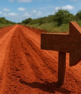 Sonhar com estrada de barro vermelho: esforço e rumo