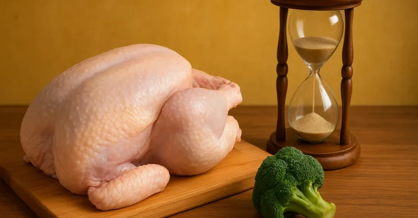 Sonhar com frango cru inteiro: preparo, paciência e saúde