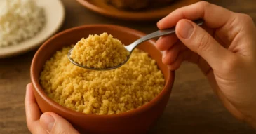 Sonhar comendo farofa: simplicidade, fartura e afeto