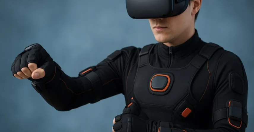Ternos hápticos corporais para jogos VR com feedback tátil Ternos hápticos corporais para jogos VR com feedback tátil