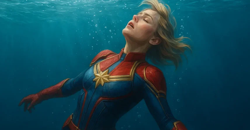 Capitã Marvel: Carol Danvers e sua queda misteriosa no oceano
