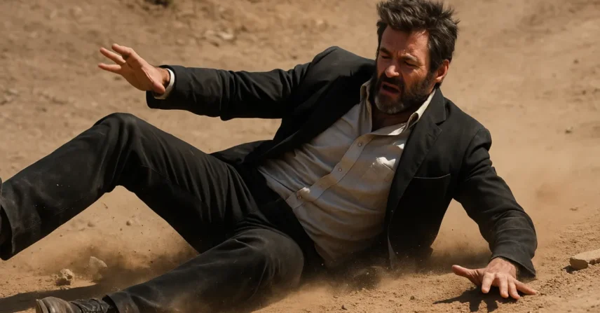 Hugh Jackman sofreu queda em Logan?