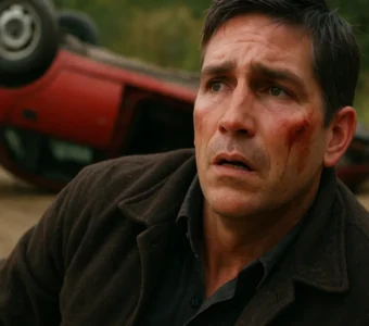 Jim Caviezel sofreu acidente em qual cena?
