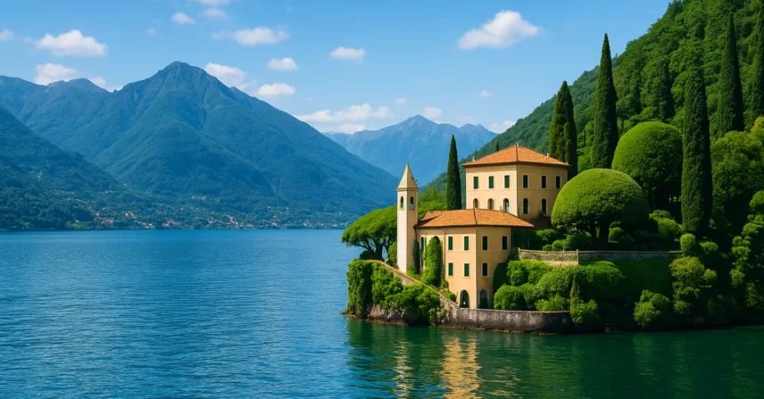 Lago italiano cenografia de Casino Royale?