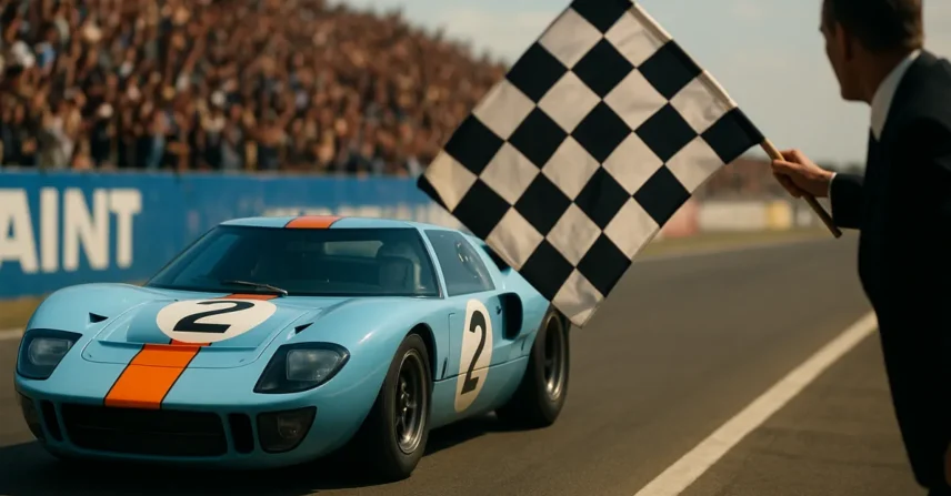 Le Mans ’66: Damon, Shelby e Miles na épica vitória da Ford!