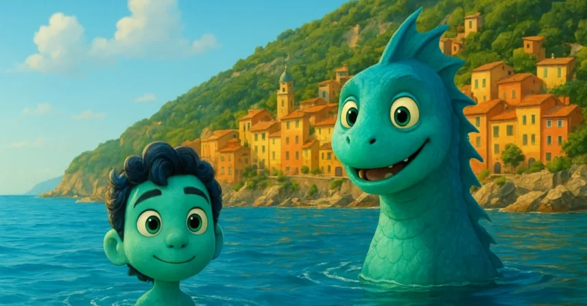 Luca da Pixar Enrico Casarosa monstros marinhos Itália Riviera
