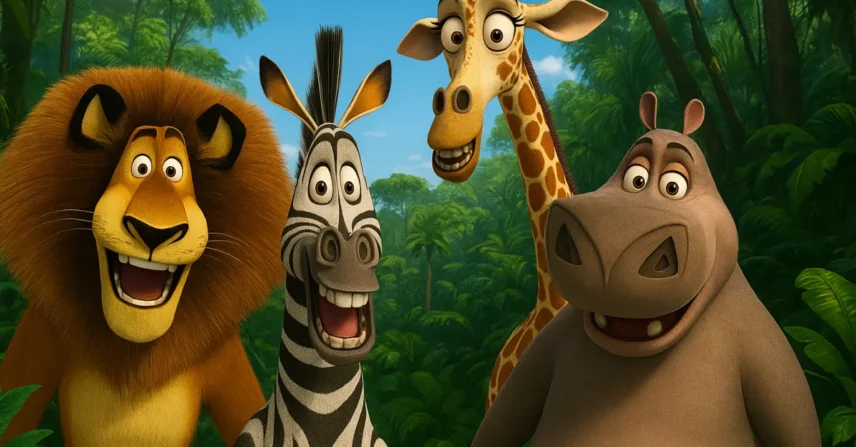 Madagascar: Animais do Zoológico na Selva da DreamWorks