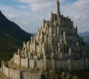 Maquetes gigantes usadas em Senhor dos Anéis