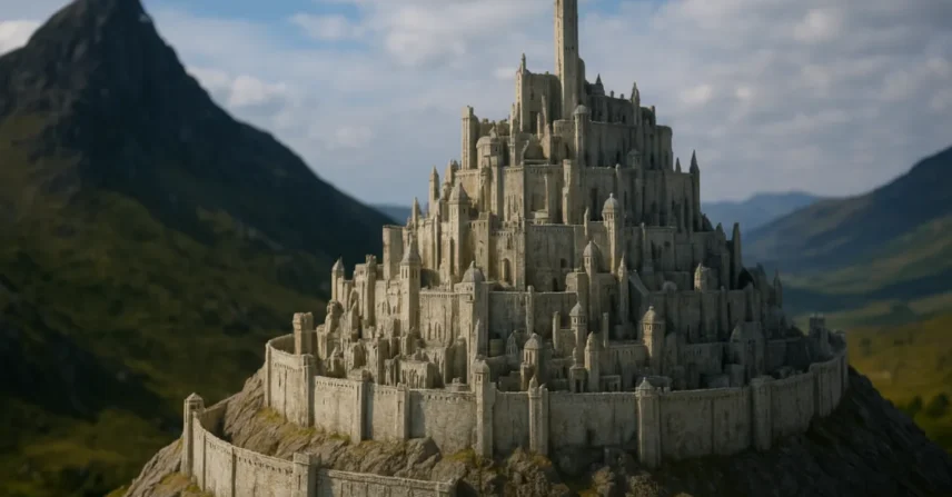 Maquetes gigantes usadas em Senhor dos Anéis