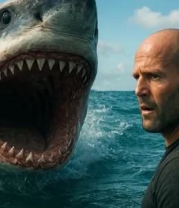 Meg Jason Statham tubarão pré-histórico megalodonte oceano terror