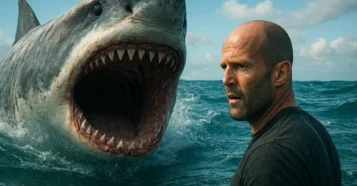 Meg Jason Statham tubarão pré-histórico megalodonte oceano terror