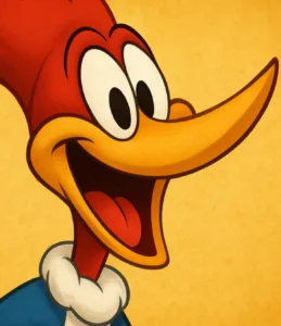 Pica-Pau Walter Lantz pássaro maluco risada icônica desenho