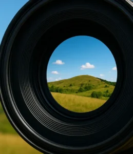Zoom de câmera cria qual ilusão?
