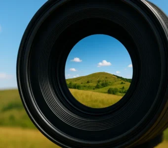 Zoom de câmera cria qual ilusão?