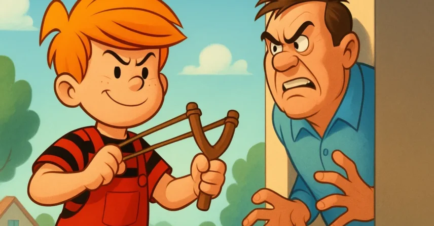 Dennis o Pimentinha: Travessuras que Enlouquecem o Vizinho!