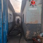 Fogo em casa no Recanto das Emas mobiliza bombeiros